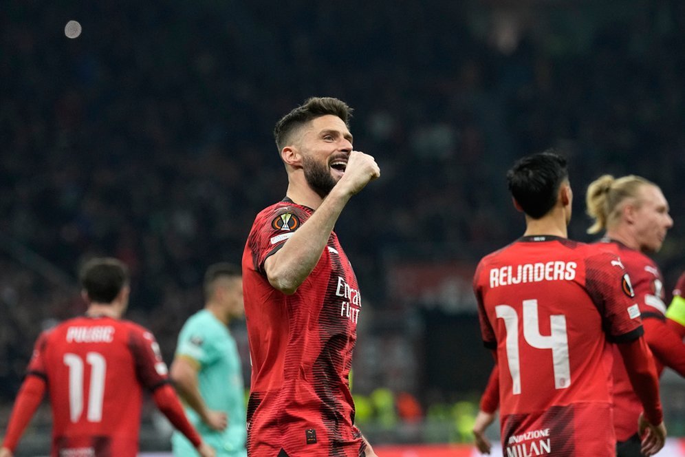 Man of the Match AC Milan vs Slavia Praha: Olivier Giroud