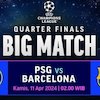 Link Live Streaming Liga Champions: PSG Vs Barcelona di Vidio