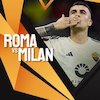 Link Live Streaming Liga Europa Roma vs Milan 19 April 2024 di Vidio