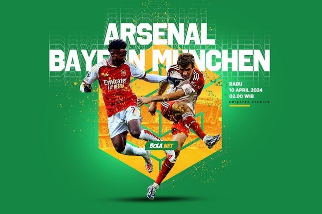 Jadwal, Siaran Langsung, dan Live Streaming Arsenal vs Bayern Munchen