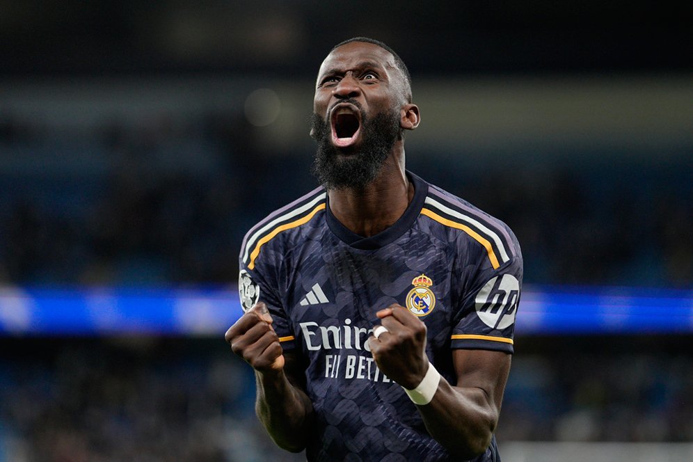 Allahuakbar! Antonio Rudiger Selebrasi Takbir Usai Bawa Real Madrid Singkirkan Man City