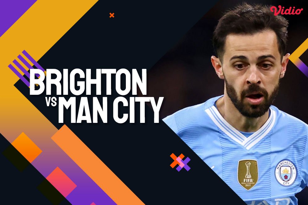 Link Live Streaming Premier League Brighton vs Man City 26 April 2024 di Vidio