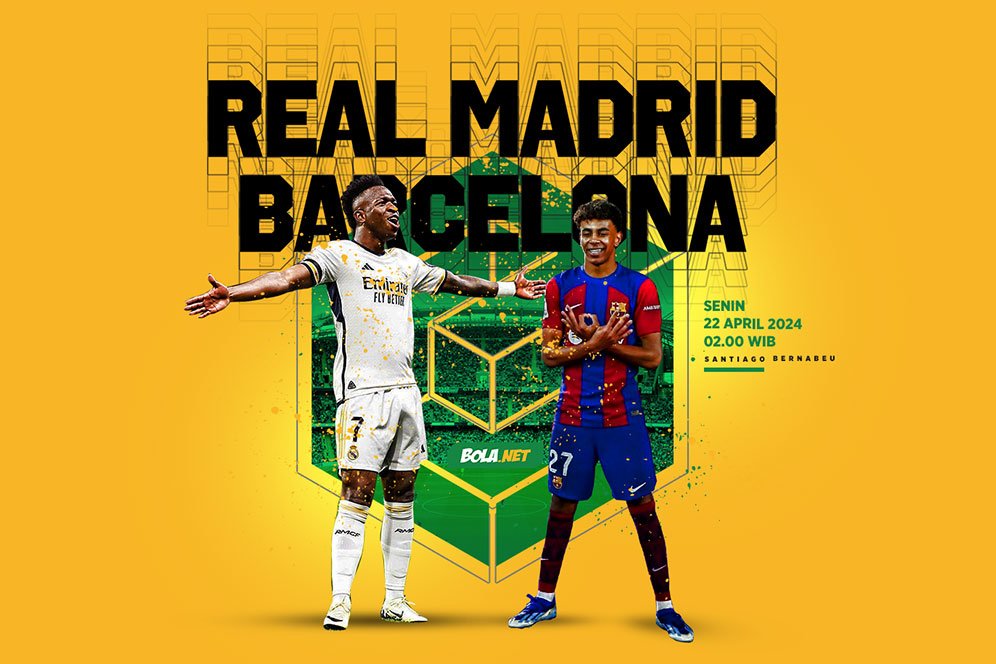 Link Live Streaming La Liga Real Madrid vs Barcelona 22 April 2024 di Vidio