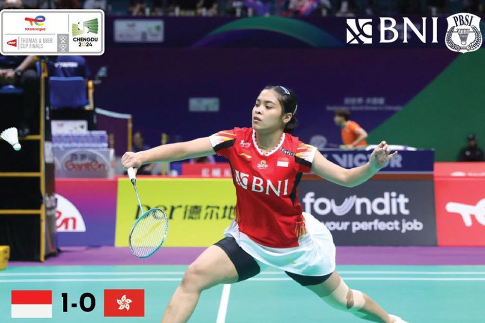 Hasil Uber Cup 2024: Dibuka Gregoria, Indonesia Babat Hong Kong 5-0