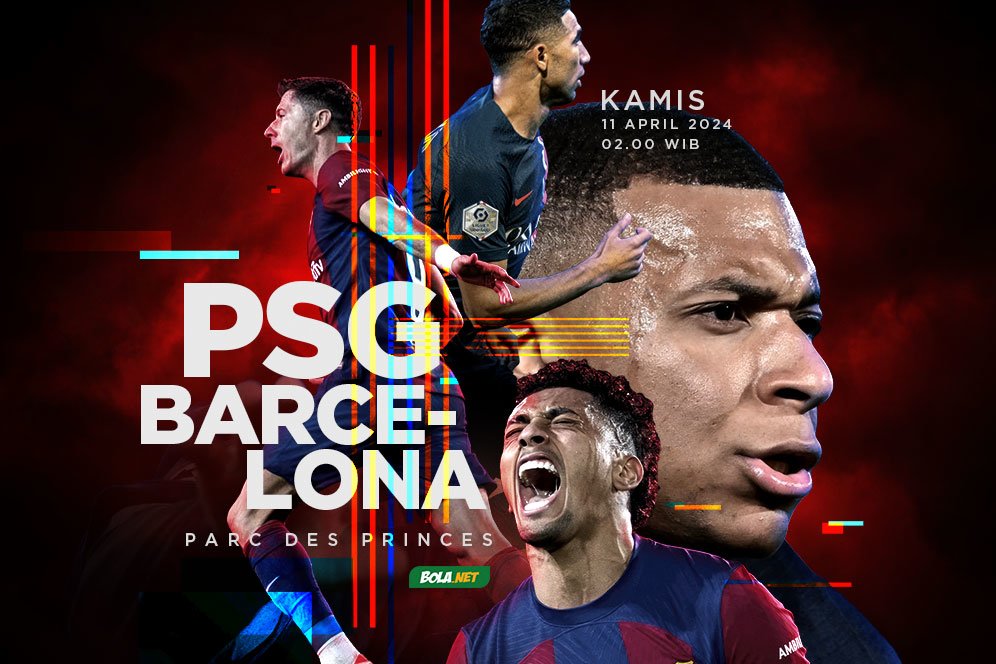 Link Live Streaming Liga Champions PSG vs Barcelona 11 April 2024 di Vidio