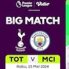 Link Siaran Langsung Liga Inggris: Tottenham vs Manchester City di Vidio