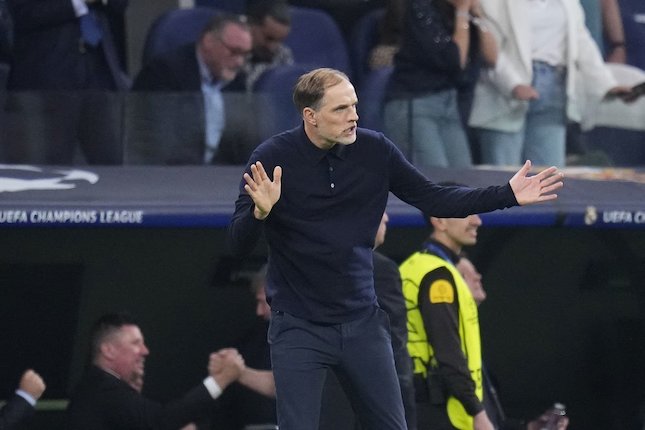 Thomas Tuchel pada laga leg kedua semifinal Liga Champions 2023/2024, Bayern Munchen vs Real Madrid (c) AP Photo/Manu Fernandez