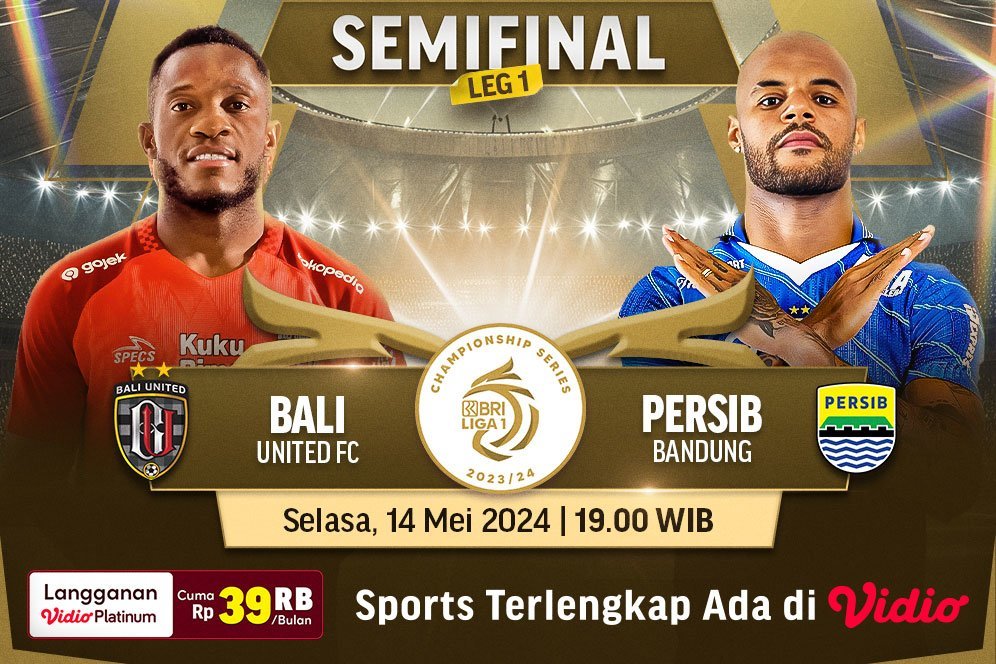 Link Live Streaming BRI Liga 1: Bali United Vs Persib Bandung di Vidio