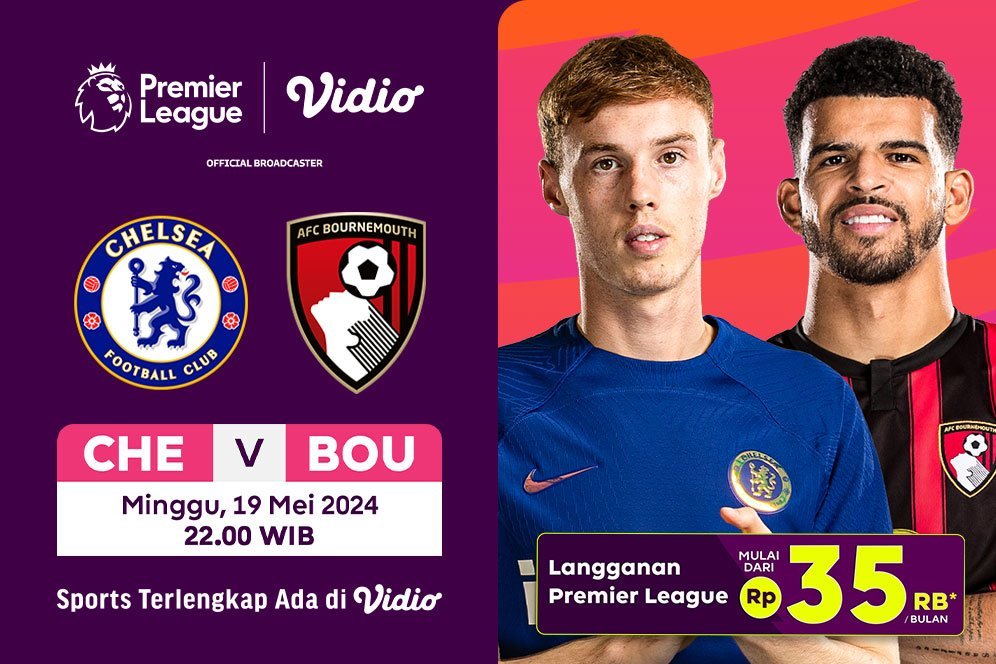 Saksikan Live Streaming Liga Inggris: Chelsea Vs Bournemouth di Vidio Saksikan Live Streaming Liga Inggris: Chelsea Vs Bournemouth di Vidio
