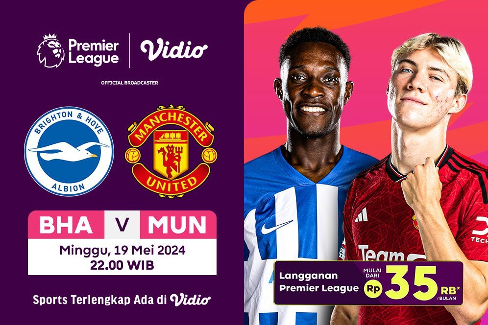 Siaran Langsung Liga Inggris: Brighton Vs Manchester United di Vidio