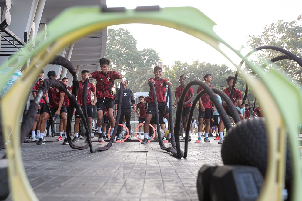 Latihan ala Militer untuk Penggawa Timnas Indonesia U-20