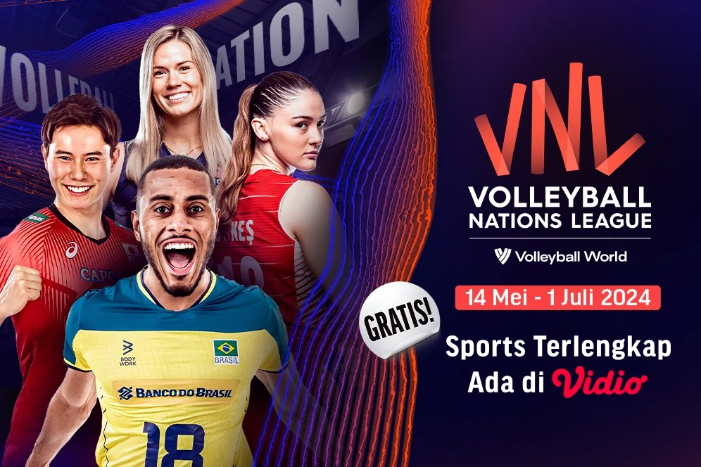 Jadwal Volleyball Nations League VNL 2024 di Moji dan Vidio Hari Ini, Sabtu 18 Mei 2024