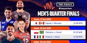 Jadwal Siaran Langsung Perempat Final Men's VNL 2024 di Vidio, 27-29 Juni 2024 Jadwal Siaran Langsung Perempat Final Men's VNL 2024 di Vidio, 27-29 Juni 2024