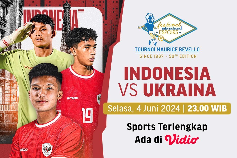 Link Siaran Langsung Timnas Indonesia U-20 Vs Ukraina di Vidio Malam Ini Link Siaran Langsung Timnas Indonesia U-20 Vs Ukraina di Vidio Malam Ini
