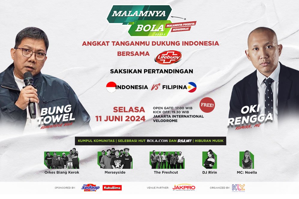 Dukung Timnas Indonesia di Laga Hidup dan Mati Melawan Filipina di Malamnya Bola bersama Lifebuoy!