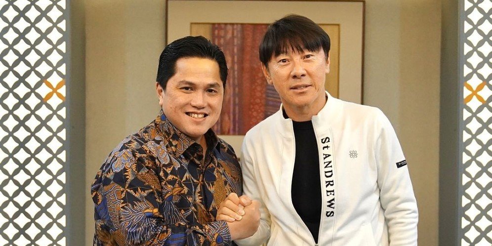 Erick Thohir Temui Shin Tae-yong: Bahas Timnas Indonesia di Kualifikasi Piala Dunia 2026, Piala AFF 2024, dan SEA Games 2025