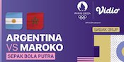 Link Live Streaming Argentina vs Maroko - Sepak Bola Olimpiade Paris 2024 di Vidio