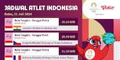 Jadwal Siaran Langsung Tim Indonesia Olimpiade Paris 2024 di Vidio Hari Ini