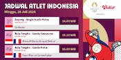 Jadwal Live Streaming Tim Indonesia Olimpiade paris 2024 di Vidio Hari Ini