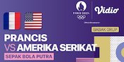Link Live Streaming Prancis vs Amerika Serikat - Sepak Bola Olimpiade Paris 2024 di Vidio