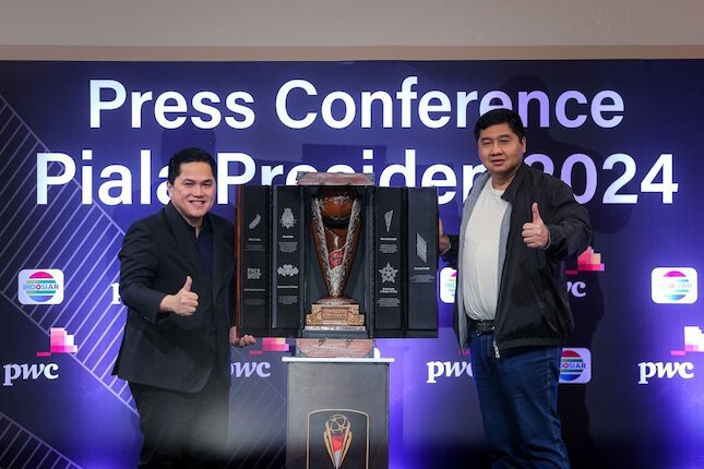 Maruarar Sirait dan Erick Thohir, Motor Piala Presiden 2024