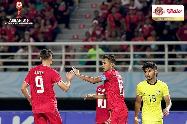 Piala AFF U-19 2024: Pertandingan Timnas Indonesia U-19 vs Malaysia U-19 di babak semifinal (c) X/@VidioSports