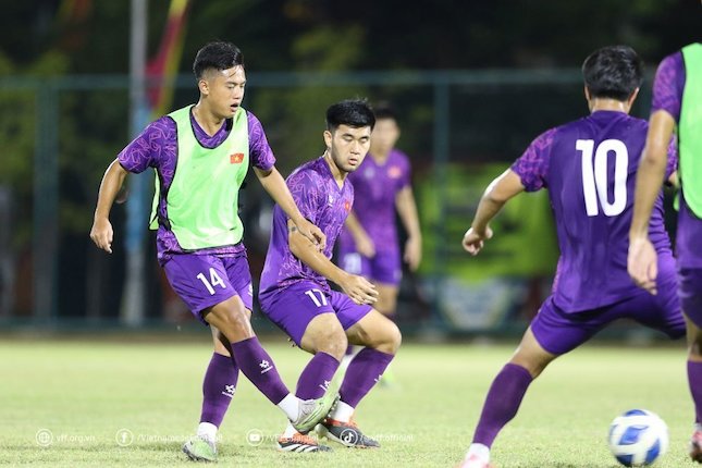 Timnas Vietnam U-19 ketika berlatih jelang Piala AFF U-19 2024 (c) Ofisial VFF