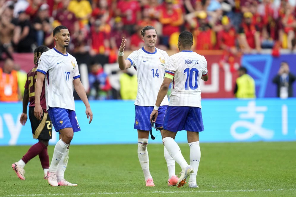 Starting XI Prancis Saat Jumpa Spanyol di Semifinal Euro 2024: Adrien Rabiot Gusur Camavinga?