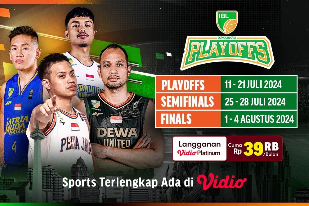 Jadwal Live Streaming Babak Playoff IBL Tokopedia 2024, 11 Juli-4 Agustus 2024 Jadwal Live Streaming Babak Playoff IBL Tokopedia 2024, 11 Juli-4 Agustus 2024