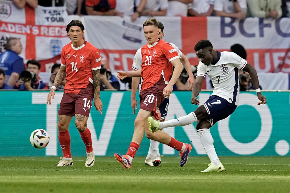 Rapor Pemain Inggris Saat Singkirkan Swiss dari Euro 2024: Duel Bellingham-Foden Oke, Saka Sang Pahlawan!