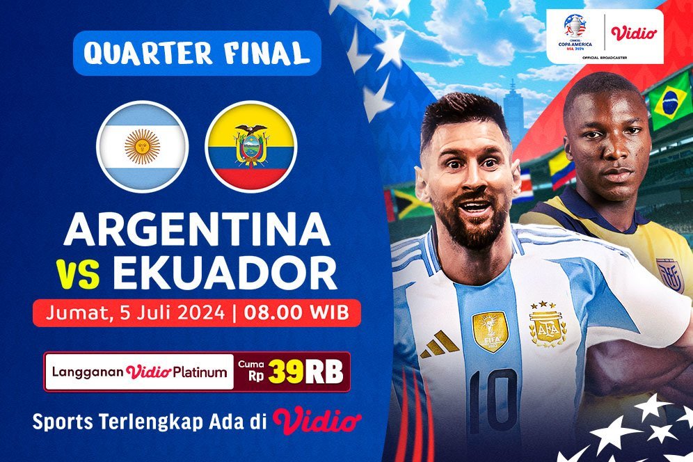 Link Live Streaming Argentina Vs EKuador di Vidio, 5 Juli 2024 Link Live Streaming Argentina Vs EKuador di Vidio, 5 Juli 2024