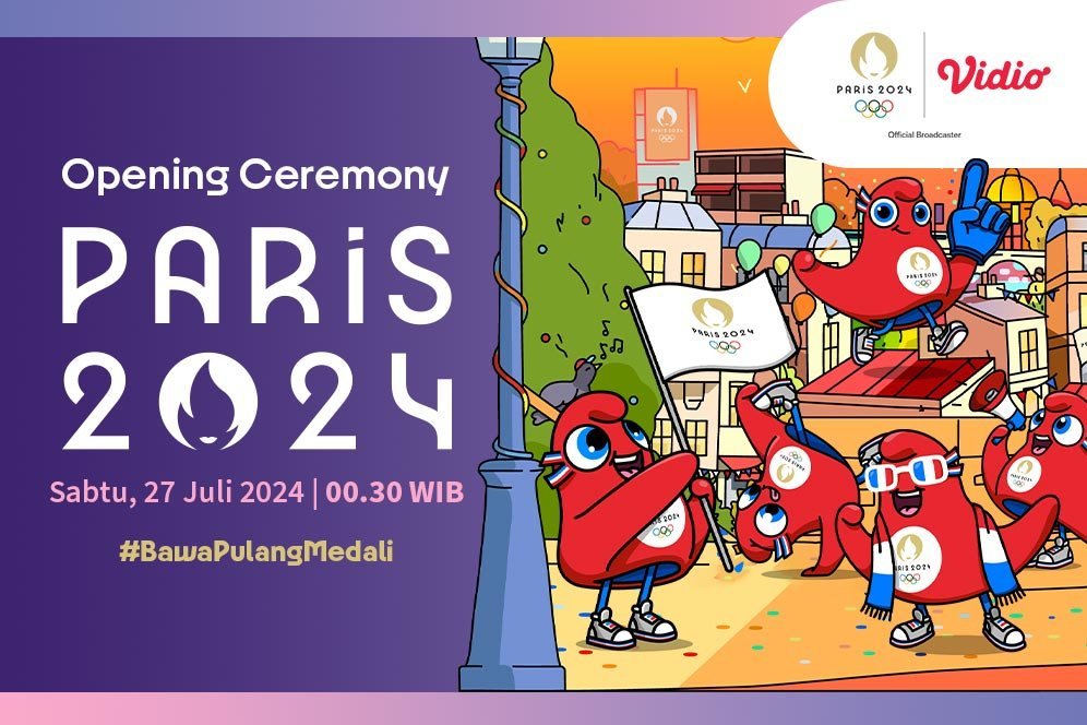 Jadwal Siaran Langsung Opening Ceremony Olimpiade Paris 2024 di Vidio