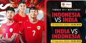 Link Live Streaming Timnas Indonesia U-17 vs India U-17 di Vidio