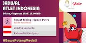Jadwal Siaran Langsung Tim Indonesia di Olimpiade Paris 2024 di Vidio Hari Ini