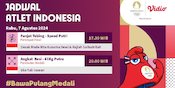 Jadwal Siaran Langsung Tim Indonesia dan Olimpiade Paris 2024 di Vidio, 7 Agustus 2024