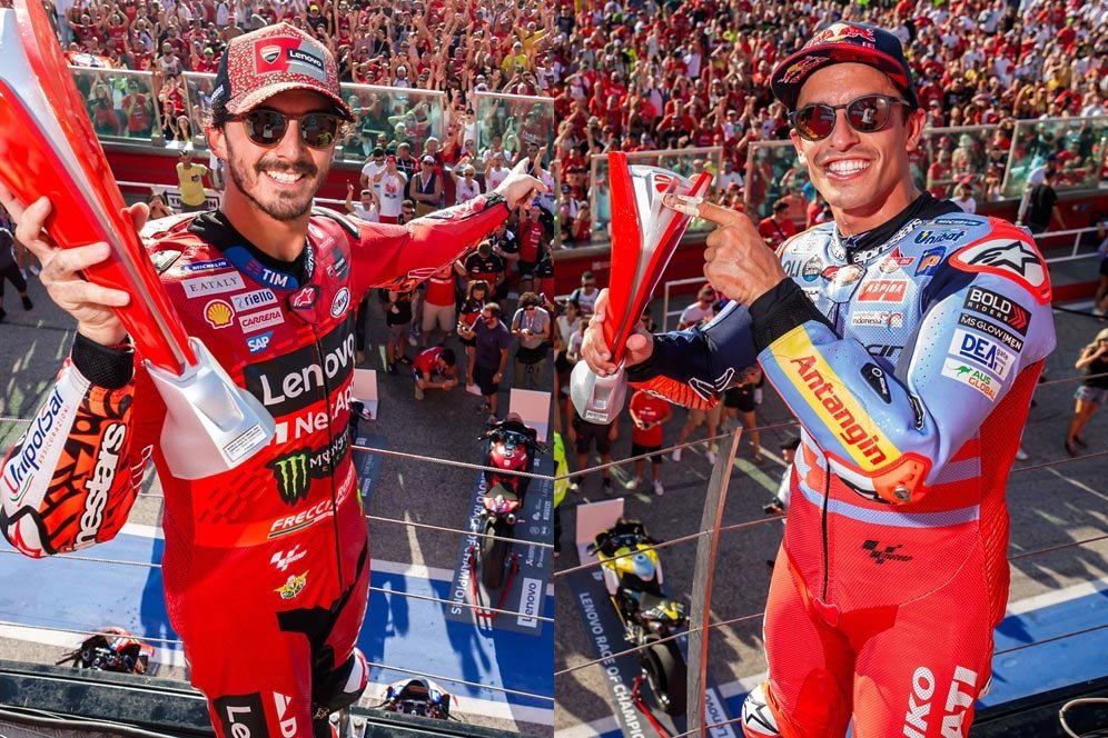 'Duet Pecco Bagnaia-Marc Marquez, Dream Team yang Bisa Jadi Mimpi Buruk Ducati' 'Duet Pecco Bagnaia-Marc Marquez, Dream Team yang Bisa Jadi Mimpi Buruk Ducati'