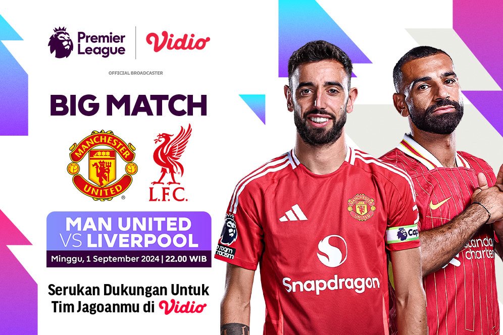 Link Siaran Langsung Manchester United vs Liverpool di Vidio Link Siaran Langsung Manchester United vs Liverpool di Vidio