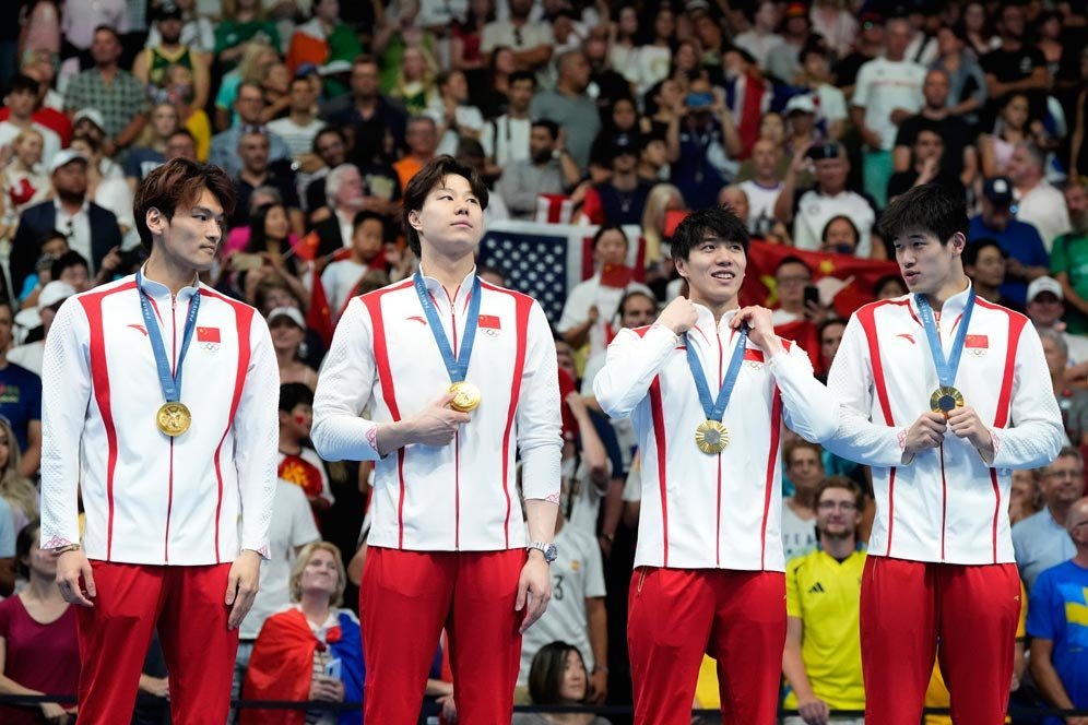 China Patahkan Dominasi 40 Tahun Amerika Serikat di Renang Gaya Ganti Estafet Putra Olimpiade Paris 2024 China Patahkan Dominasi 40 Tahun Amerika Serikat di Renang Gaya Ganti Estafet Putra Olimpiade Paris 2024