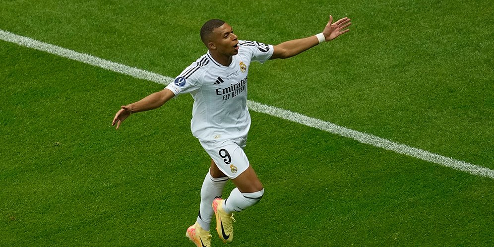 Rapor Pemain Real Madrid Saat Kalahkan Atalanta dan Juara Piala Super Eropa 2024: Mbappe Langsung Juara, Bellingham Bersinar