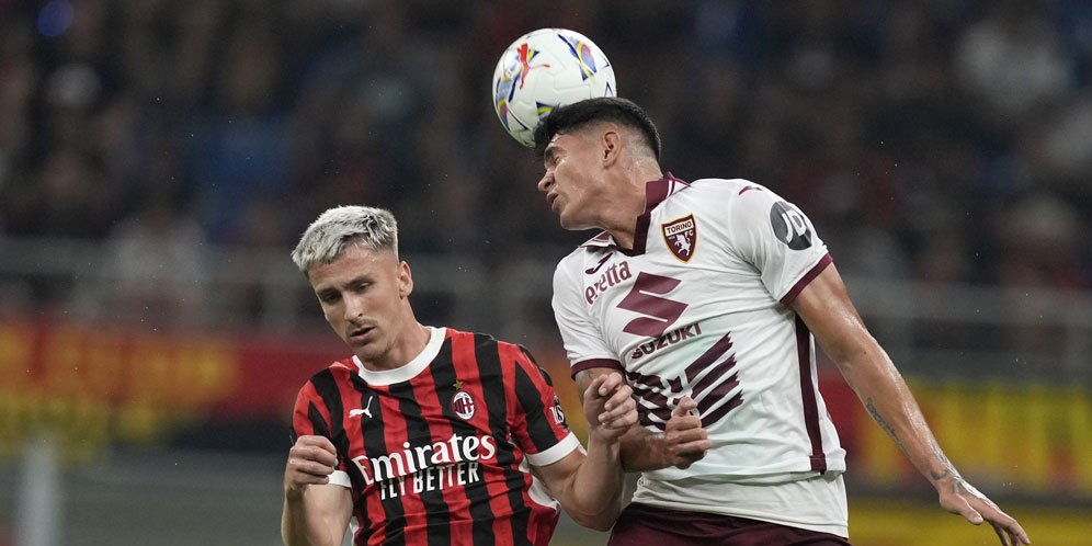 Hasil AC Milan vs Torino: Skor 2-2