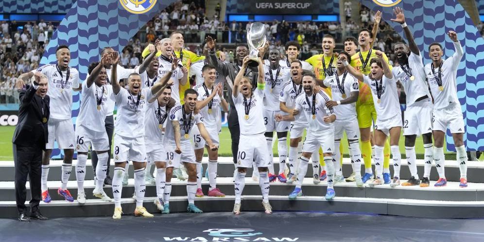 5 Statistik Menakjubkan Real Madrid Usai Juara Piala Super Eropa 2024