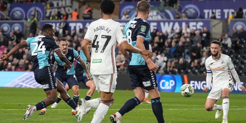 Hasil Carabao Cup Swansea City vs Wycombe: Nathan Tjoe-A-On Main 58 Menit, Tuan Rumah Tumbang