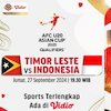 Live Streaming AFC U20 Asian Cup Qualifiers: Timor-Leste U20 vs Indonesia U20 di Vidio Live Streaming AFC U20 Asian Cup Qualifiers: Timor-Leste U20 vs Indonesia U20 di Vidio