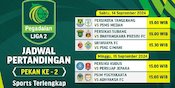 Jadwal Live Streaming Liga 2 2024/25 di Vidio Akhir Pekan Ini, 14-15 September 2024