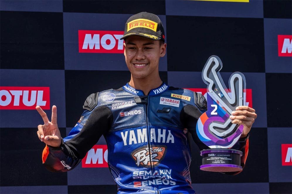 Aldi Satya Mahendra Bisa Sabet Gelar WorldSSP300 2024, Pesan Yamaha Indonesia: Tetap Fokus, Ya!