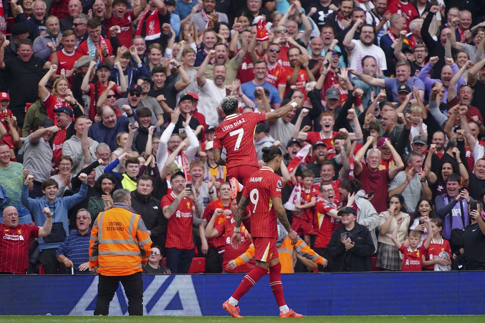 Rapor Pemain Liverpool saat Gasak Bournemouth: Salah 6, Nunez 7, Diaz 9 Rapor Pemain Liverpool saat Gasak Bournemouth: Salah 6, Nunez 7, Diaz 9