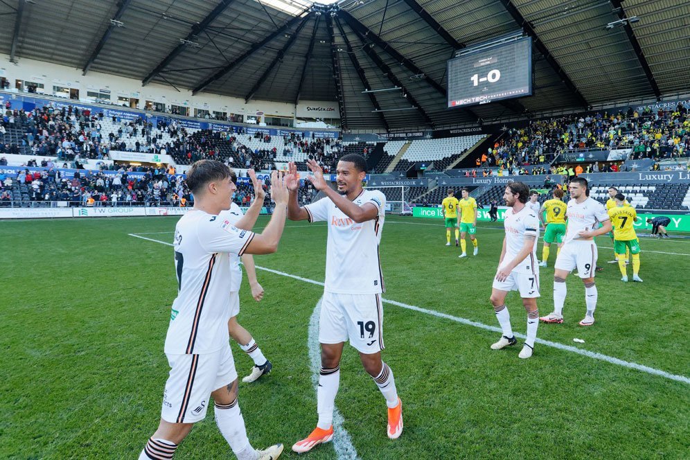Tanpa Nathan Tjoe-A-On, Swansea City Kalahkan Norwich City Tanpa Nathan Tjoe-A-On, Swansea City Kalahkan Norwich City