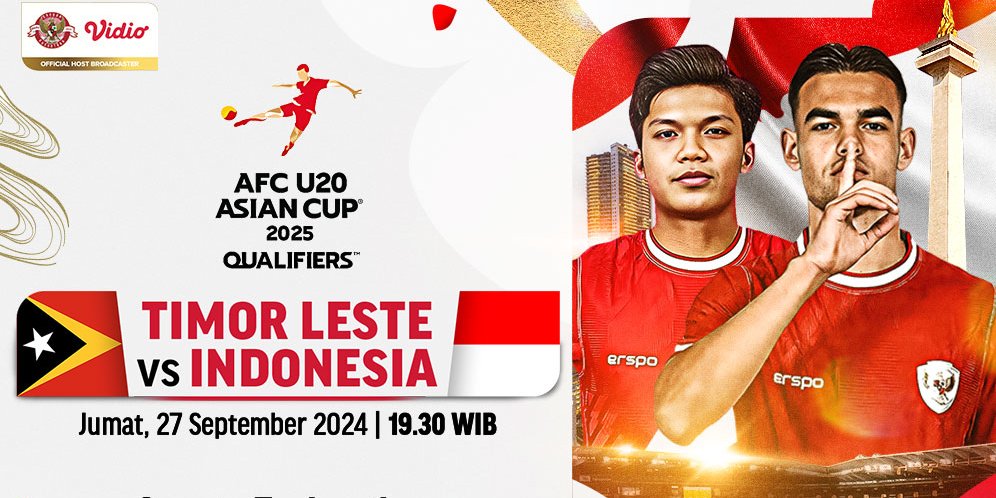 Live Streaming AFC U20 Asian Cup Qualifiers: Timor-Leste U20 vs Indonesia U20 di Vidio