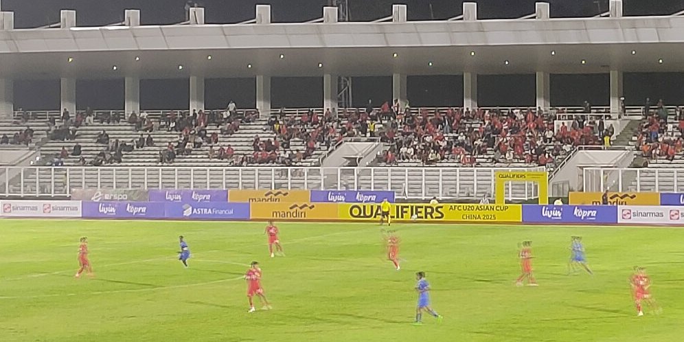 Timnas Indonesia U-20 Vs Maladewa di Stadion Madya Kurang Ramai, Dukungan dan Nyanyian Minim Terdengar