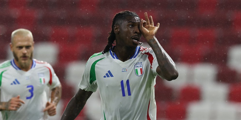 Akhir dari Puasa Gol 3 Tahun Moise Kean di Timnas Italia